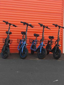 Phantom R1 Electric Scooter with seat and basket