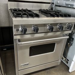 Viking 30”Wide Gas Range Stove Stainless Steel 4Burners 
