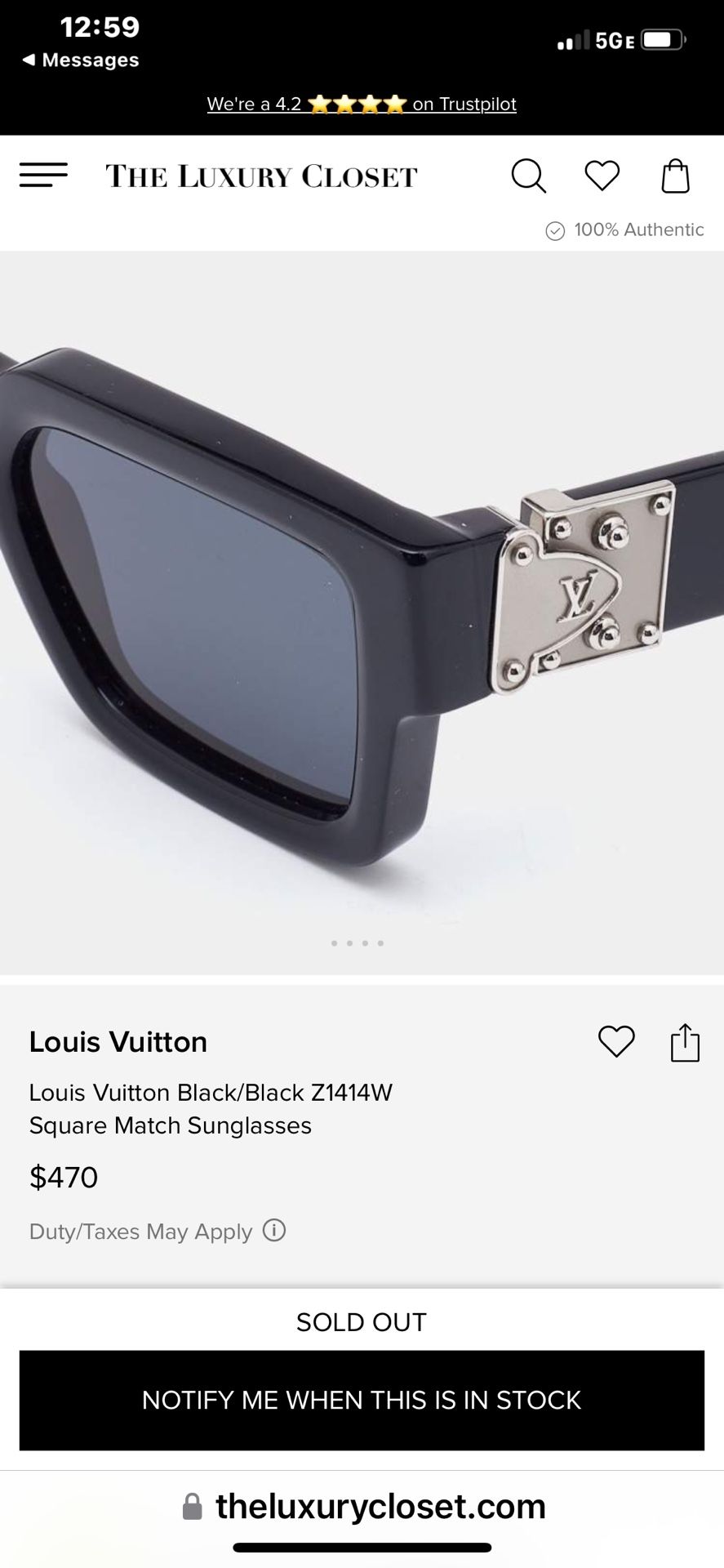 Men’s Louis Vuitton Glasses