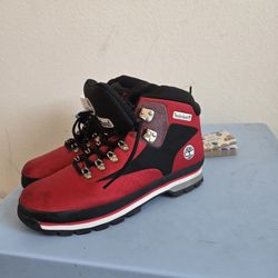 Red Timberlands 10.5