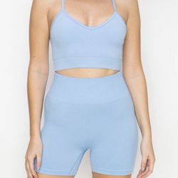 2 piece Set Baby Blue