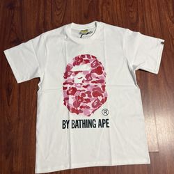Bape White Tee 