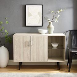 TV console/ Walker Edison Theo Mid Century Modern 2 Door 44 inches