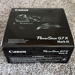 Canon PowerShot G7 X Mark III Point & Shoot Digital Camera - Black (NEW/SEALED)