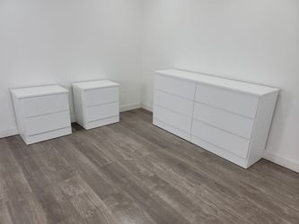 Cómoda Sin Espejo Y 2 mesas de noche