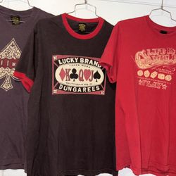 Y2K Lucky Brand Shirts Men’s Medium All For $30