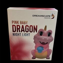 Dreamscape Designs Pink Baby Dragon Nightlight