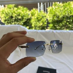 Chrome Hearts Light Blue Tint Sunglasses 
