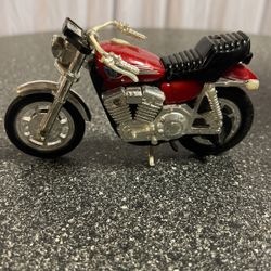 Vintage Matchbox Red Harley Davidson Pull Back Friction Toy