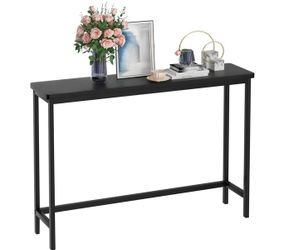 Black console table