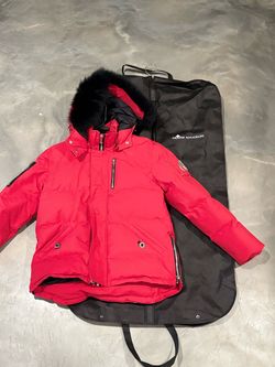 Moose Knuckles Red Down Puffer Jacket
