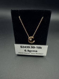 Chanel Inspired “Coco Necklace” 18k