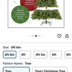 Christmas Tree 6.5’ Brand New No Lights 