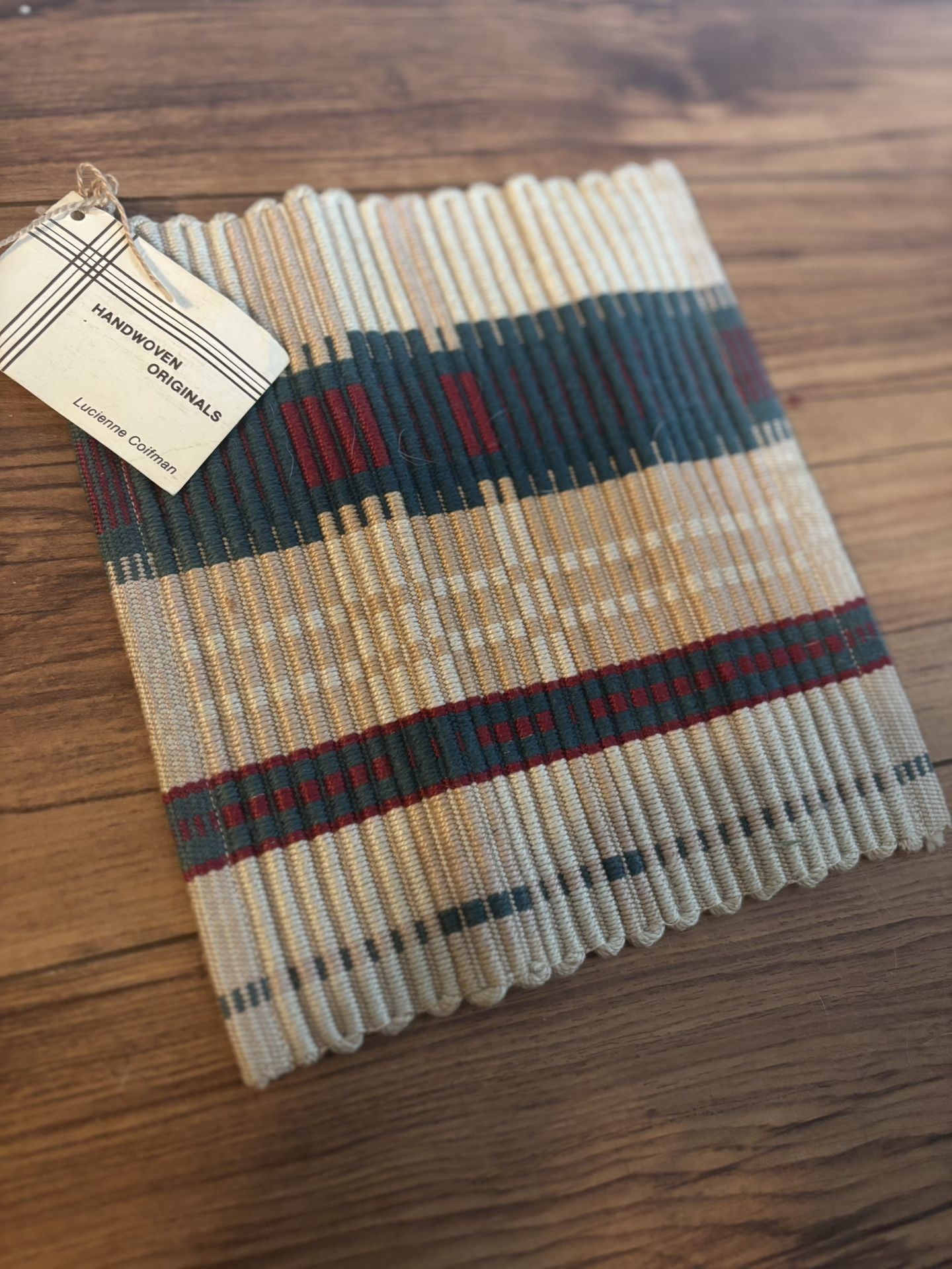 Vintage Handwoven Hot Pot Pad by Lucienne Coifman – $60 OBO