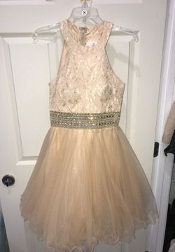 Beige Formal Dress