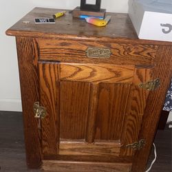 White Clad Side End Table