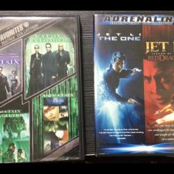 DVD  The One & Red Dragon  2 Movies In 1 DVD   Also. Matrix , Matrix Reloaded , Matrix Revolution, Animatrex 4 Movies In 1 DVD