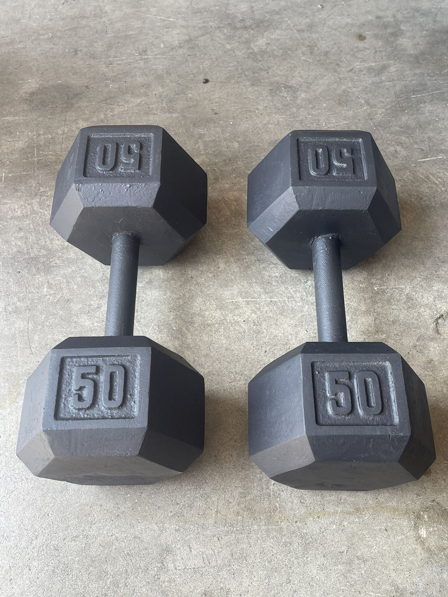 Hex dumbbells 2x50