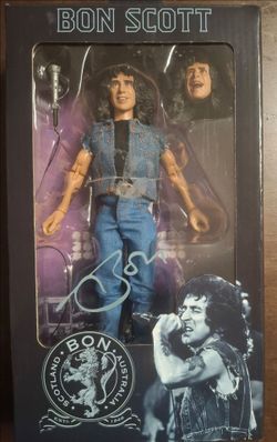 Rock 'n roll singer BON SCOTT legendary lead singer and lyricist of the hard rock band AC/DC .