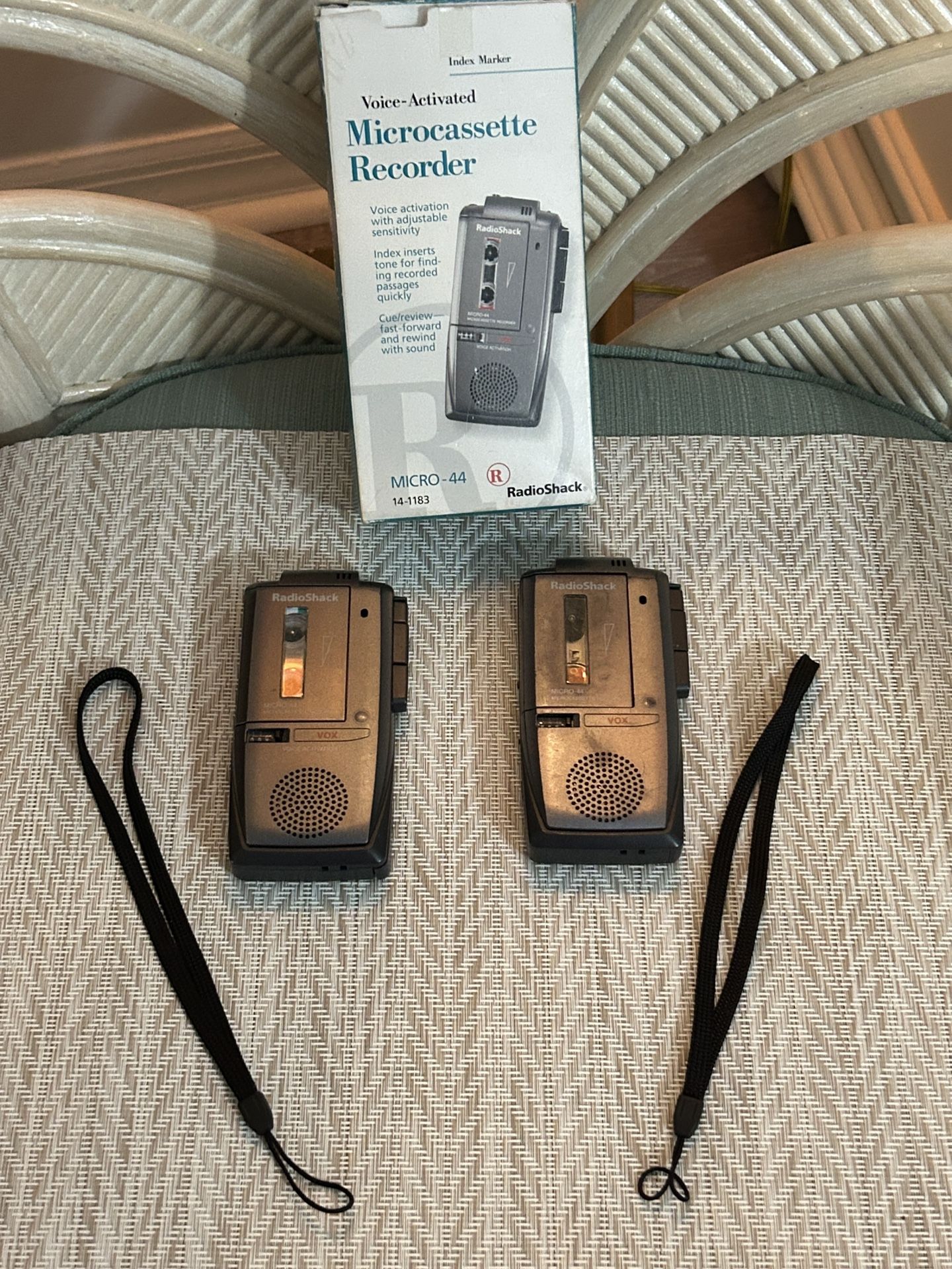 Microcassette Recorder Radio Shack Vintage Works Great. I Have Two For Sale.