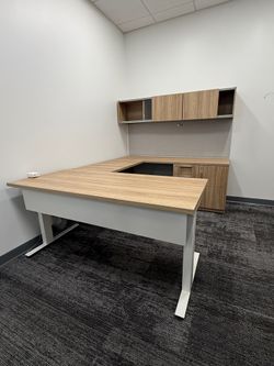 Herman Miller Blondewood Executive Office 6’x8’ W/HAT