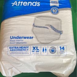 Attends Underwear Xl  14 Count