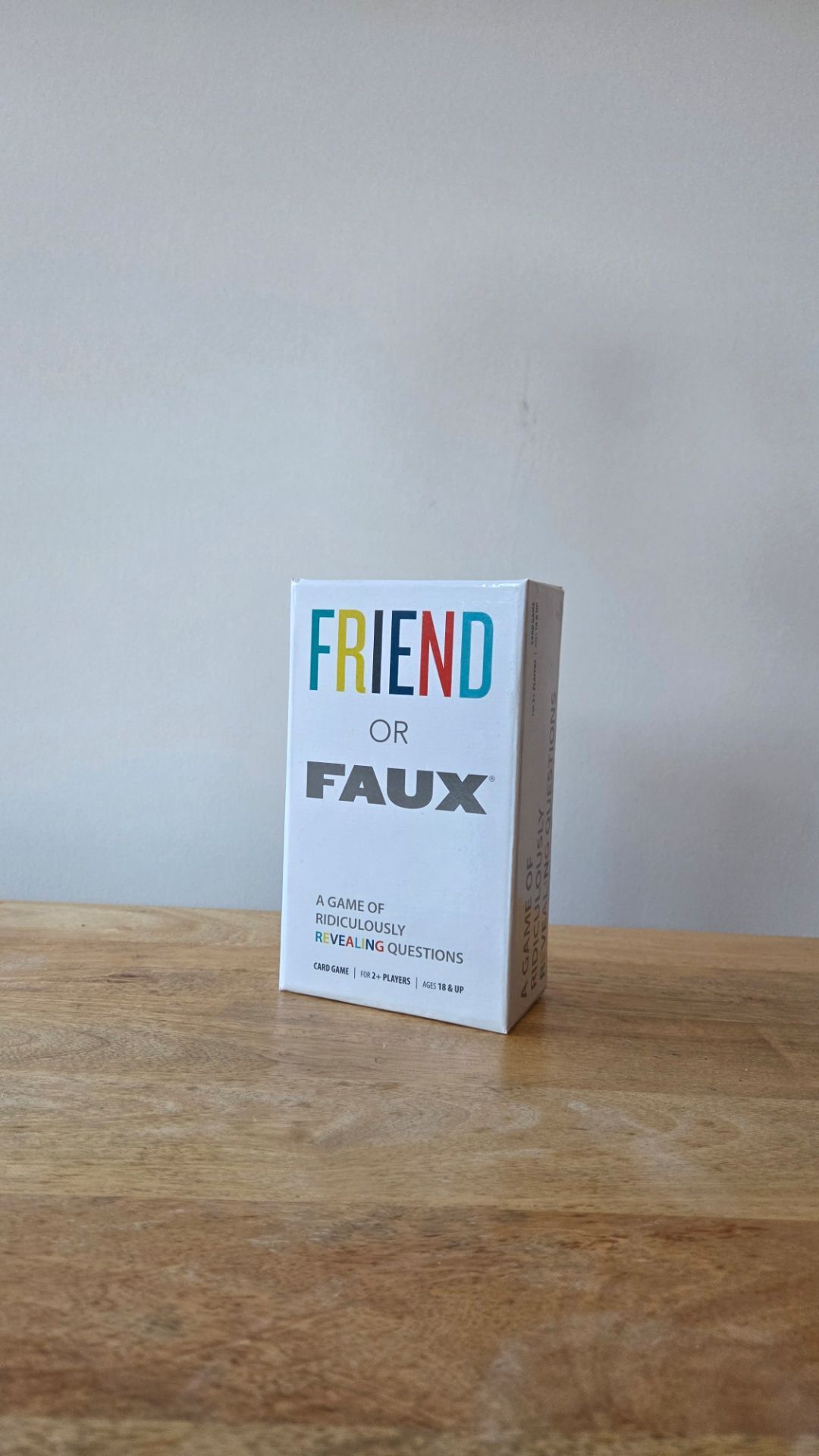 Friend or Faux Adult Party Card Game by Goliath — Brand New, Hilarious 18+ Game