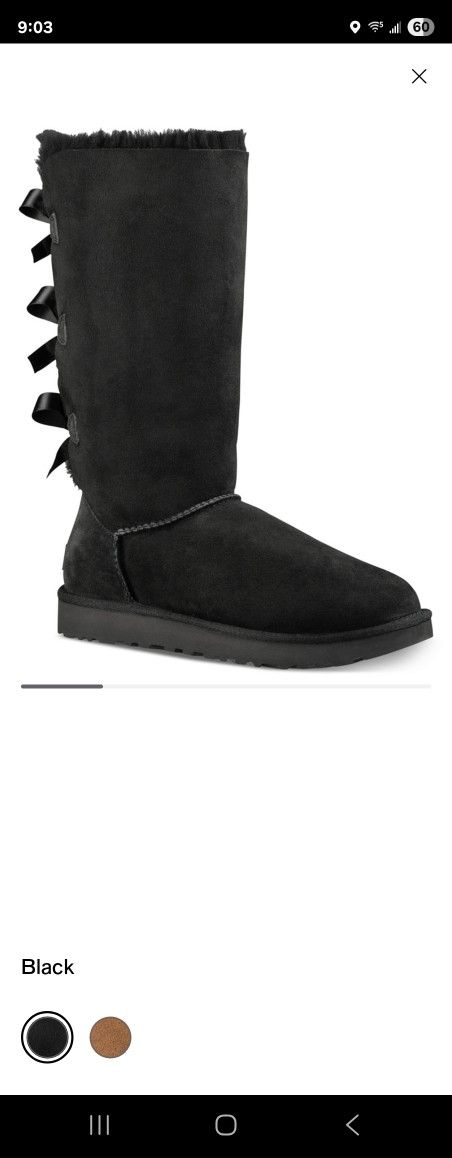 Sz 7 Baily BLACK Uggs