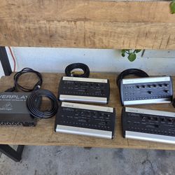 4 Behringer P16 & P16D + Cables