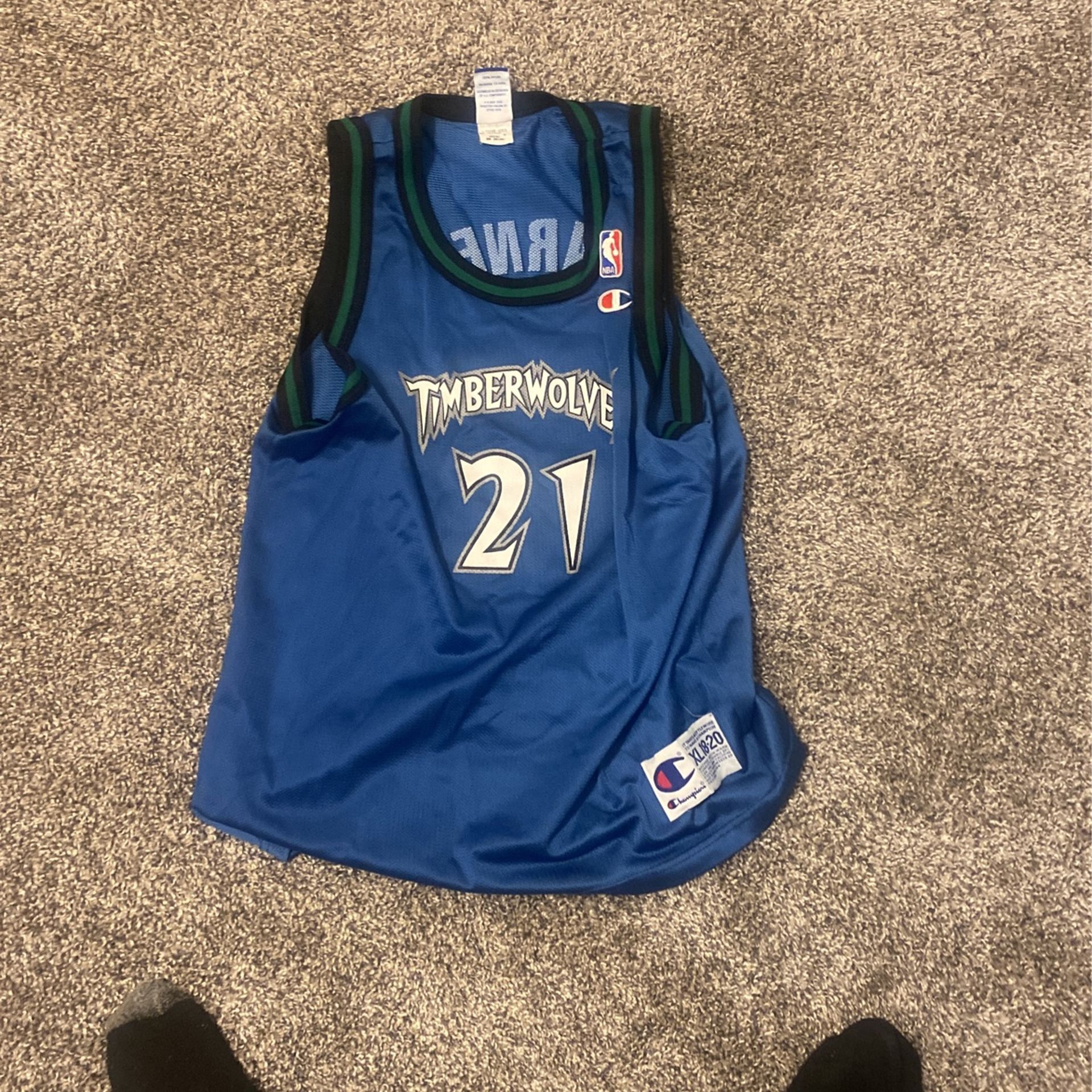 Kevin Garnett Retro Wolves Jersey 