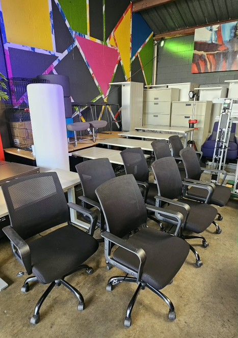 Mesh Back Simple Task Chairs **Each**
