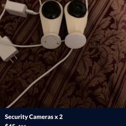 Security Cameras X2 Indoor/outdoor For Christmas 