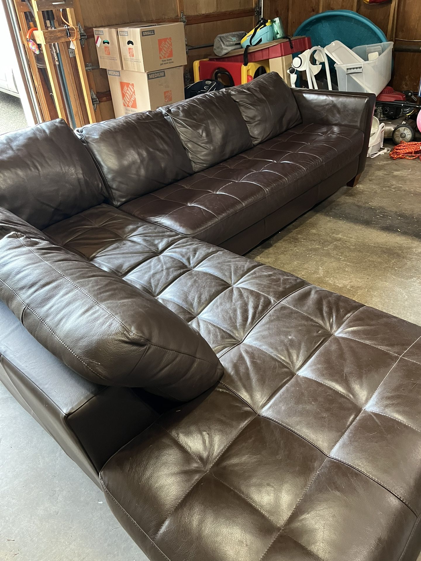 Leather Sectional Couch
