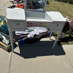 Wood Vanity/Desk