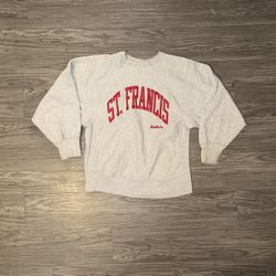 VTG 80s/90s Champion St. Francis Reverse Weave Crewneck Sweatshirt Mens Sz M USA 