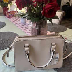 Kate Spade Mulberry Street Pebbled Leather Milk Glass Satchel 