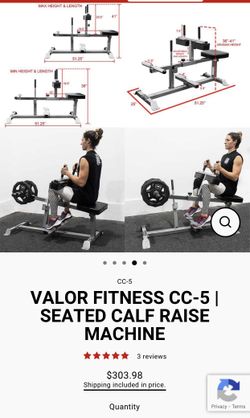 Valor Fitness CC-5 Seated Calf Raise 
