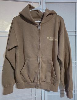 Ariana Grande zip up  Brown