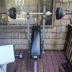 Old School Incline Bench Press comes with optional custom bar  with Softball grips, if ya know, ya know.