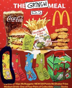 McDonalds Grinch Meal Socks For Trade (Yellow)
