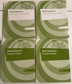 K12 Earth Science 6 Complete Curriculum Set – Student Guide & Learning Coach Guide Parts 1 & 2