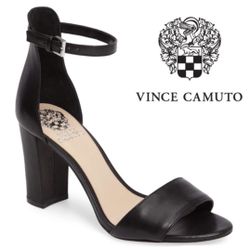 Vince Camuto Corlina ankle strap block heel leather sandals women Size 13