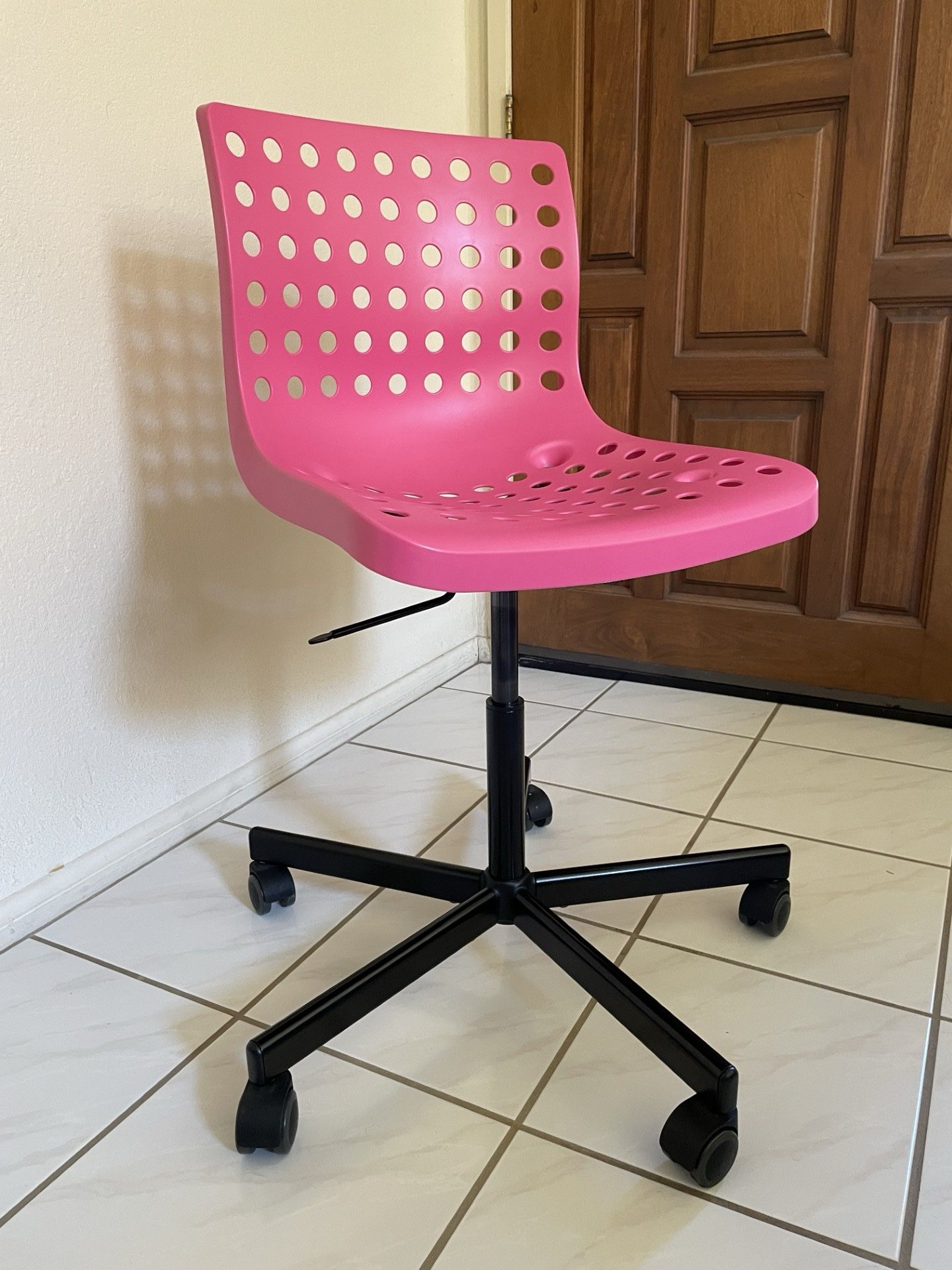 IKEA Adjustable Swivel Chair - SKÅLBERG/SPORREN - Pink/Black