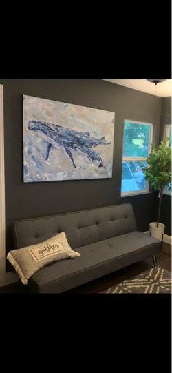 Grey IKEA Futon Couch -Like New