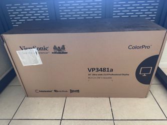 ViewSonic 34" ultra wide curved monitor