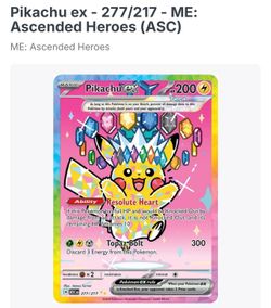 PIKACHU EX ASCENDED HEROES