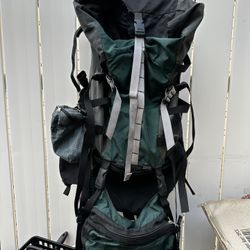 GREGORY SHASTA~Green INTERNAL FRAME BACKPACK~Size Large 