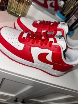 Red/ White Air Force 1