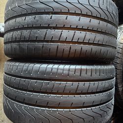 Pair of 295 30 20 Pirelli p zero tires