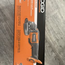 RIDGID 18V Brushless Cordless 4-1/2 in. Paddle Switch Angle Grinder